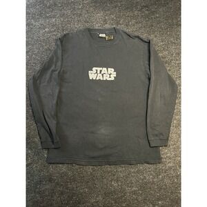 Star Wars Y2K Print T Shirt Logo Size Large Big Print On Back